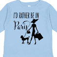 thumbnail image 4 of Inktastic I'd Rather Be in Paris- shopping and travel Girls Long Sleeve Toddler T-Shirt, 4 of 5