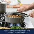 thumbnail image 6 of Rachael Ray Cook + Create Aluminum Nonstick Saute Pan with Lid, 3 Quart, Gray, 6 of 10