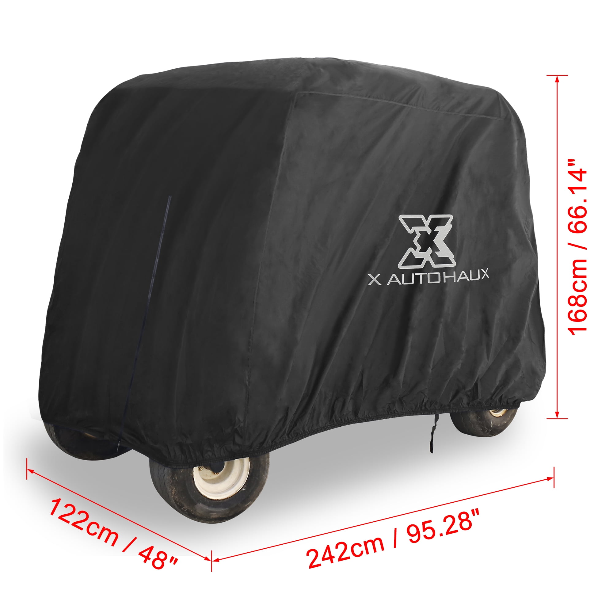 Unique Bargains Waterproof Dustproof Outdoor Golf Cart Protective Sun Rain Cover Black S