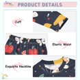 thumbnail image 4 of Apple and Butterfly Pattern Cotton Pajamas 2 Piece Set Sleepwear Soft and Comfortable Homewear Nightwear, 4 of 7