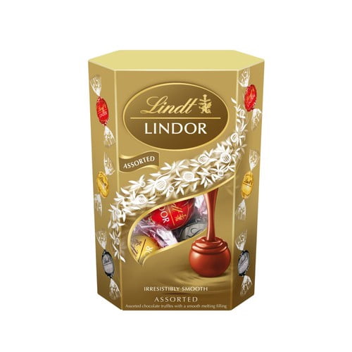 Lindt Lindor Assorted Chocolate Truffles Box 137g, British Import (Pack of 6)
