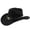Z1-Black, variant on Western Cowboy Hat for Men Women, Classic Drawstring Cowgirl Hats Cattleman Suede Cowboys Hats with Horse Bolo Tie