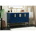 thumbnail image 2 of Elegant Decor Eugene 48" Aluminum MDF Single Bathroom Vanity in Blue, 2 of 8