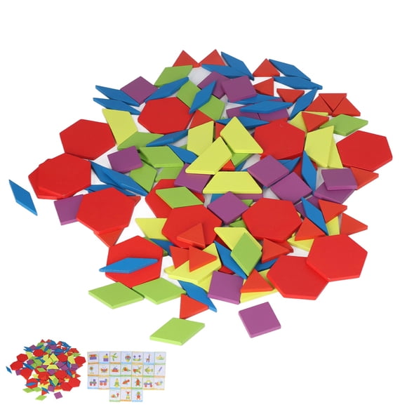 Rompecabezas de formas geométricas, juguetes Tangram, rompecabezas educativo brillante, juguetes Tangram, diseño de clase mundial