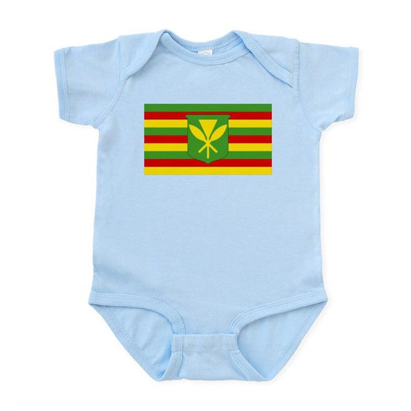 CafePress - Kanaka Maoli Flag Infant Bodysuit - Baby Light Bodysuit, Size Newborn - 24 Months
