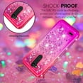 thumbnail image 6 of Mignova LG X Power 3 Flash case,[Durable and Cute] Colorful Quicksand Series Bling Diamond Flowing Liquid Floating Shockproof Cover case (Pink+Purple), 6 of 7