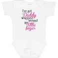 thumbnail image 3 of Inktastic I've Got Daddy Wrapped Around My Little Finger Girls Baby Bodysuit, 3 of 5