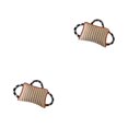 thumbnail image 1 of Greeniant Durable Dog Bite Pillow Tug Toy 3 Puppy Training War Tug of Handles with rojo blanco 2Conjunto, 1 of 1