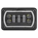 thumbnail image 2 of Faro LED cuadrado de 4 x 6 pulgadas para camión, luz alta y baja, halo blanco para Ford Mustang, 2 of 14