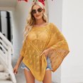 thumbnail image 4 of Suéter de punto fino para mujer, blusa de punto con huecos, chal de punto, primavera 2023, 4 of 4