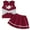 A-Wine, variant on mgoYE Toddler Baby Girl Cheerleader Outfit Baby Girl Clothes 3 Months Shirt Tops Skirt Set Cheer Uniform Outfit Halloween Cheerleading Clothes| 12-18 Months