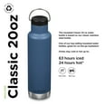 thumbnail image 6 of Klean Kanteen 20 Oz Classic Loop Top Real Teal, 6 of 7