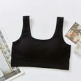 thumbnail image 2 of 2PC Bralettes for Women Back Wrapped Latex Pad Yoga Wireless Bras for Women,Black,One Size, 2 of 3