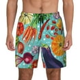thumbnail image 2 of Goofa Vegetable Printed Men's Swim Trunks Board Shorts Quick Dry Mens Swimming Trunks with Compression Liner,Breathable Fit Hawaii Beach Shorts-XX-Large, 2 of 9