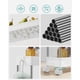 thumbnail image 4 of Carro de Almacenamiento de 4 Niveles, Carro de Cocina, 12.5 x 40 x 88 cm, con Ruedas, para Baño, Oficina, Blanco Nube, 4 of 8