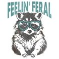 thumbnail image 2 of Women's Casual Short-Sleeve T-Shirt with Playful Raccoon & Heart Glasses Light Beige Breathable Fabric, Relaxed Fit, Machine Washable, Cute T Shirts, Trendy Top, Comfortable Fit, Printed Shirt,, 2 of 6