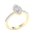 thumbnail image 3 of Imperial 1 Ct TDW Marquise Diamond Halo Engagement Ring in 10K Yellow Gold (H-I, I2), 3 of 4