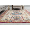 thumbnail image 4 of Harper HY60G Winter Melon Abstract Vintage White Area Rug, 5'3" x 7'0", 4 of 5