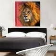 thumbnail image 2 of ARTCANVAS Lion Painting Home Decor Square Canvas Art Print - Size: 36" x 36" (1.50" Deep), 2 of 9