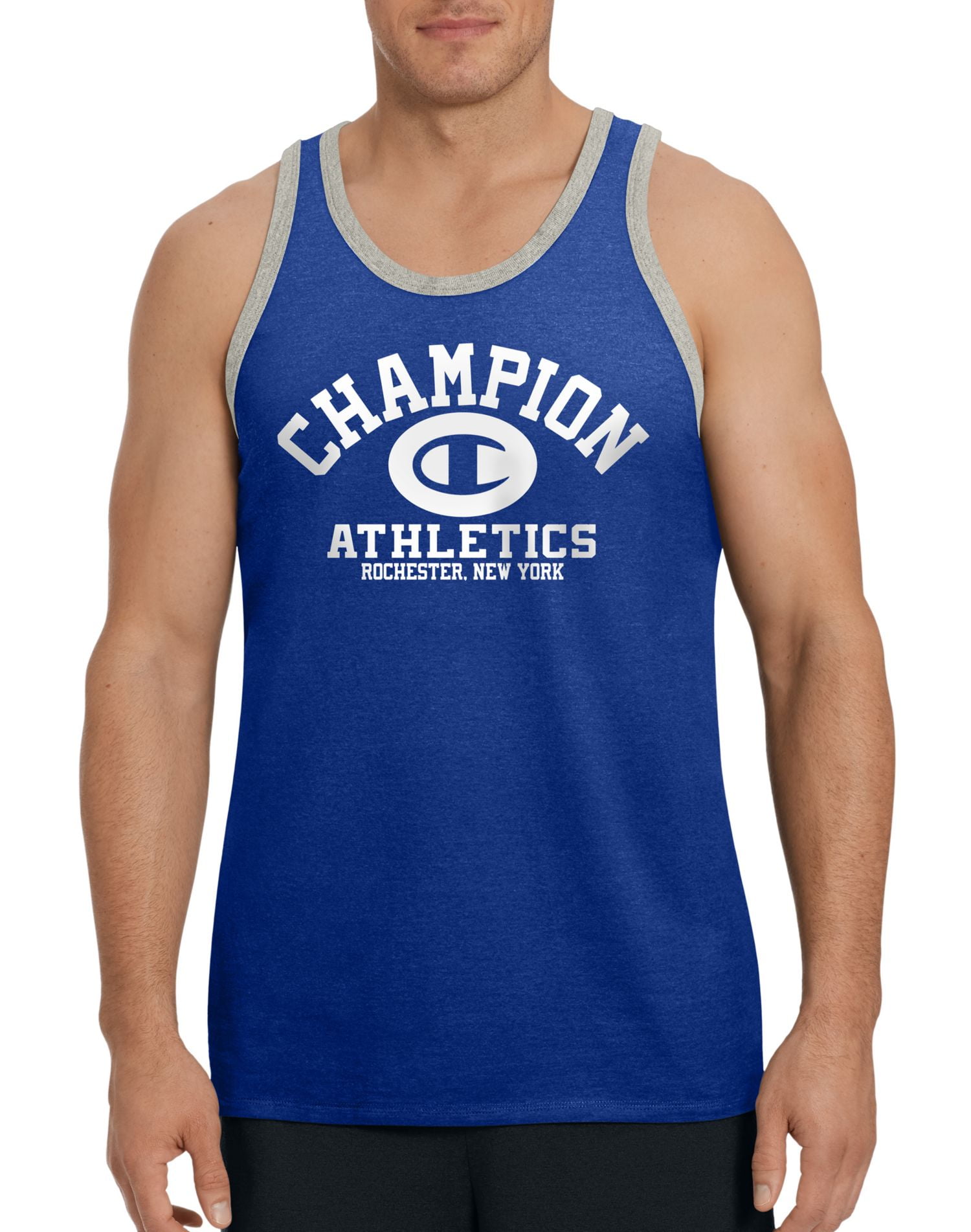 champion men's jersey ringer tank