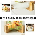 thumbnail image 5 of Creative Glass Salad Bowl with Wood Stand for Snacks and Fruits, 5 of 8