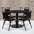 thumbnail image 2 of Bowery Hill Ensemble de Table Ronde en Stratifié 5 Pcs Noir, 2 of 2
