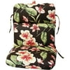 Floral Chaise Lounge Cushion, Black