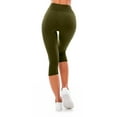 thumbnail image 4 of ABATAB Leggings for Women Butt Lifting Workout Yoga Capri Pants Crossover High Waisted Slim Fit Gym Exercise Tight Pants, 4 of 6