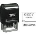 thumbnail image 1 of Printtoo Dater Stamp Self Inking With Sent By Text Date Rubber Stamp Office Stationery-Black, 1 of 2