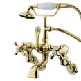 thumbnail image 3 of Kingston Brass Vintage Adjustable 3-3/8 - 10 Center Wall Mount Clawfoot Tub Fill, 3 of 4