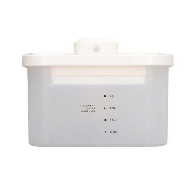 Dispensador De Agua Para Mascotas, Fuente De Agua Inteligente Inalámbrica Para Mascotas, Inducción Infrarroja Automática Desmontable, Color Blanco Para Gatos