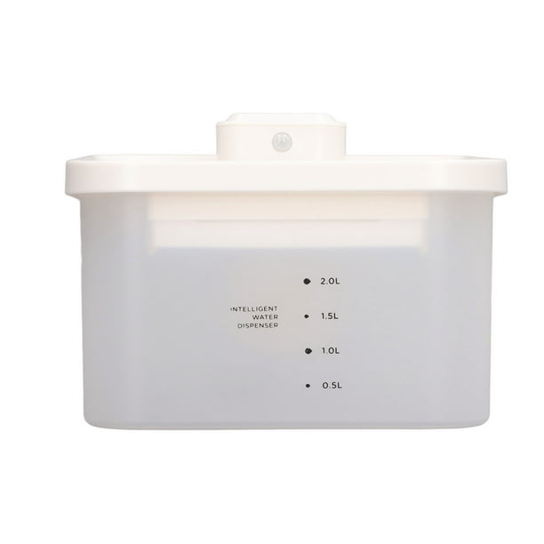 Dispensador De Agua Para Mascotas, Fuente De Agua Inteligente Inalámbrica Para Mascotas, Inducción Infrarroja Automática Desmontable, Color Blanco Para Gatos