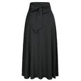 thumbnail image 3 of Aunavey Women High Waist Pleated Pockets Swing Long Skirts, 3 of 5