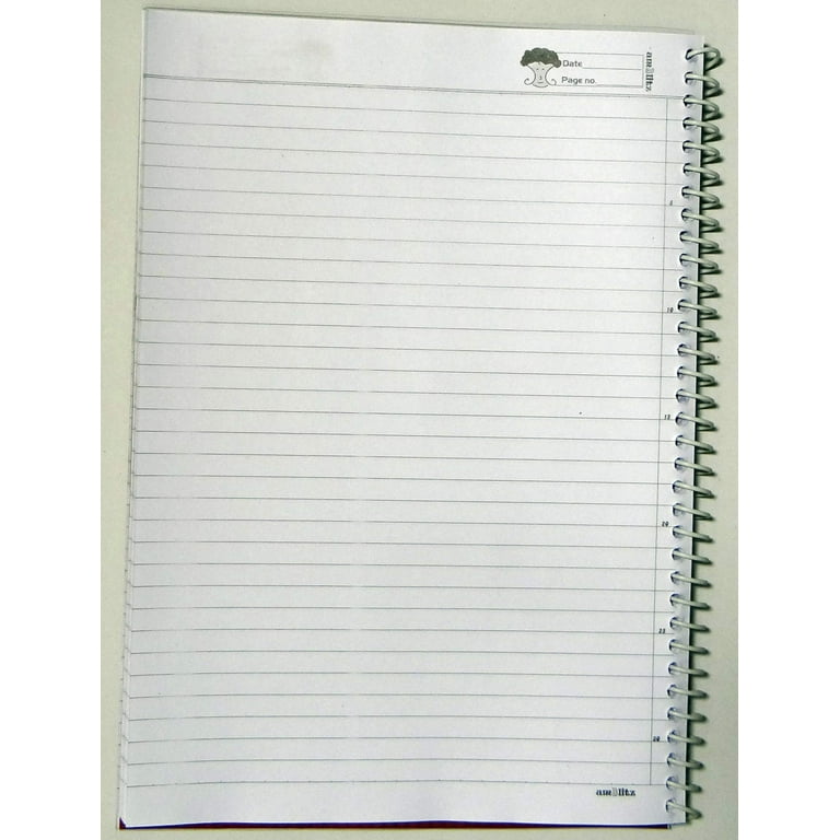 Amblitz Spiral Notebook (A4, 500 Pages) Single Line Ruled 