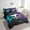 Blue Purple, variant on Erosebridal Black Soccer Bedding Sets Twin Size,Geometric Plaid Comforter Sets with Sheets,Sport Gamer Bed in a Bag Twin size,Microfiber Buffalo Room Decor,Reversible,7-Piece