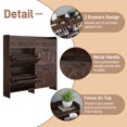 thumbnail image 5 of Blotout Shoe Storage Cabinet with 4 Flip Drawers&2 Drawers, 47''W Freestanding Shoe Storage Cabinet with Adjustable Shelves, Hidden Narrow Shoe Rack Cabinet Storage for Entryway, Hallway, Living Room, 5 of 9