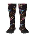 thumbnail image 2 of Lsque Humming Bird Printed Crew Socks Men's Women's LightWeight Thin Casual Calf Socks ,Knee High Socks,Cotton Socks, 2 of 9