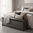thumbnail image 1 of Baúl de Almacenamiento Banca Pie de Cama, Banco Organizador para Recámara, Mueble Multifuncional para Dormitorio., 1 of 6