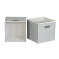 thumbnail image 3 of Household Essentials 6 ct Open Fabric Cube Storage Bins, White Mix, 3 of 5