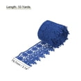 thumbnail image 2 of Uxcell 3.14 inch Wide 10 Yard Lace Ribbon Floral Pattern Navy Embroidered Lace Trim for Sewing Making, Gift Wrapping, 2 of 5