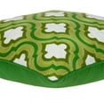 thumbnail image 5 of 20" x 7" x 20" Traditional Green and White Pillow Cover With Down Insert, 5 of 5