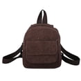 thumbnail image 1 of weibbin Personalized Backpack Corduroy Hand Embroidered Rope Embroidered Crochet Bag Backpack for Daily Use Cotton, 1 of 7