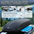 thumbnail image 2 of Historyli 12 Cubic Feet Hard Shell Top Mount Carrier, Rooftop Cargo Box Carrier, Dual-Side Opening, Universal Fit for Cars & SUVs, Waterproof ABS Material with Secure Straps & Keys, 2 of 7