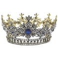 thumbnail image 3 of Here's a polished and professional product description based on your input:\n\n \n\n**Elegant Rhinestone Bride Crown Headdress – Vintage Baroque Wedding, 3 of 5