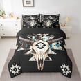 thumbnail image 2 of Castle Fairy Animal Print Aztec Twin Bedding Sets,Western Bull Skull Bedding Comforter Set, 2 of 8