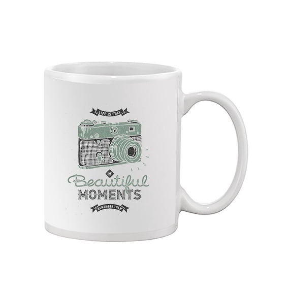 Beautiful Moments Retro Camera. Mug -Image by Shutterstock,