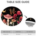 thumbnail image 6 of Red Mushroom Fantasy Black Pattern Round Fitted Tablecloth with Elastic Edge,Dining Table Cover Waterproof,Outdoor Round Tablecloth for Camping,Dining,Indoor and Outdoor, 6 of 7