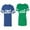 Men Royal / Women Green, variant on To Infinity and Beyond Matching Couple Cotton Jerseys (Men Royal / Women Black) (Men S / Women S)