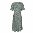 thumbnail image 4 of WILLBEST Tennis Dress Women's Button V Neck Sleeve Irregular Hem Dress, 4 of 7