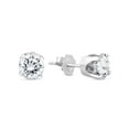 thumbnail image 2 of Platinum 2Ct TW Round Cut Diamond Studs Lab Grown, 2 of 2